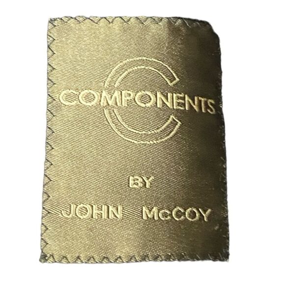 Vintage John McCoy Men’s Wool Overcoat Dark Blue Italy Size 46L EU 56L Long Coat - Picture 6 of 7